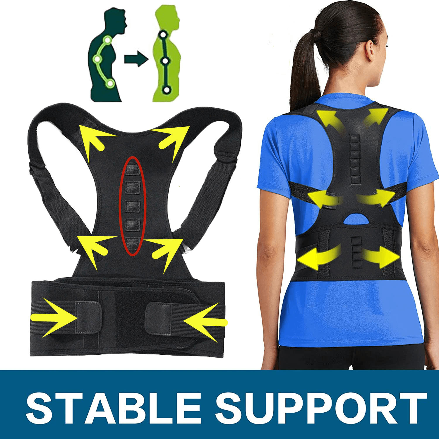 Posture Corrector Support Magnetic Back Shoulder